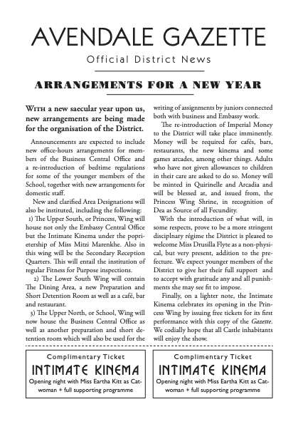 A leaflet from the London Aristasian group.