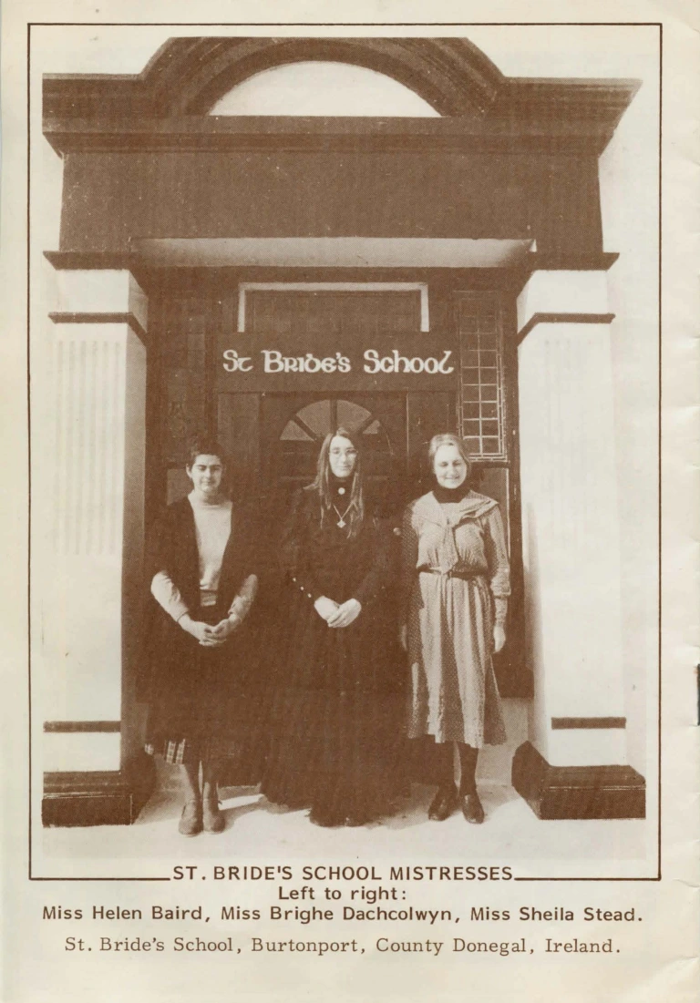 A flyer advertising the opening of St. Bride’s School for (adult) Girls.