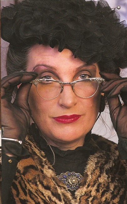 Photograph of Miss Martindale from Not Only Blue magazine, circa late 1990s (?)
